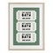Stupell Industries Hot Water Bath Ticket Framed Print Under Glass, design by Lettered and Lined